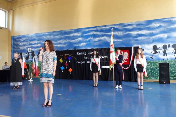 Przemówienie dyrektor szkoły p. Marzeny Wolskiej