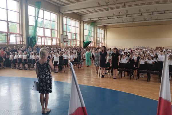 Uroczystość zakończenia roku szkolnego.