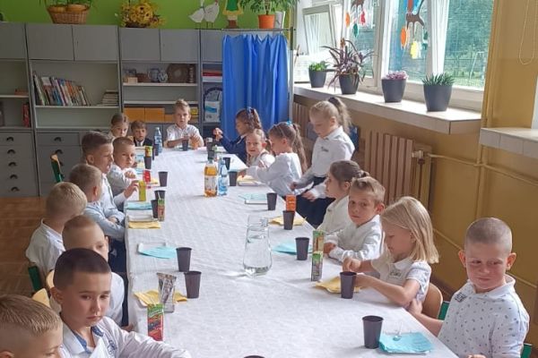 Słodki poczęstunek w klasie 1c