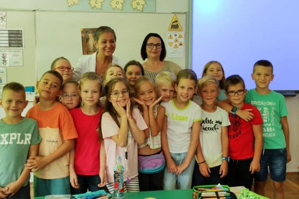 Pani Prezydent odwiedziła klasy I - III