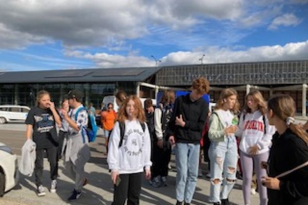 Powrót na dworzec w Ustce