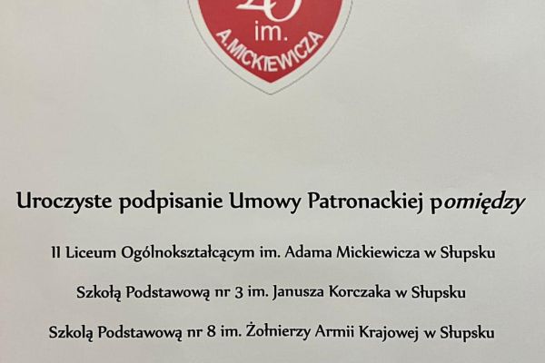 Umowa patronacka z II LO 