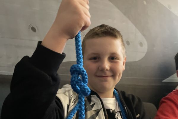 Udział w lekcji tematycznej pn Po co komu węzły marynarskie