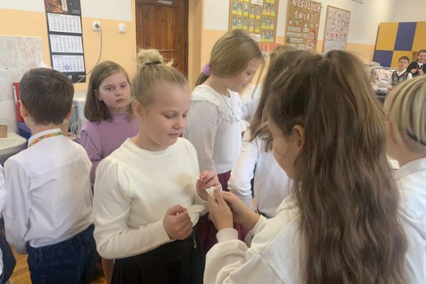 Składanie życzeń świątecznych w 3c