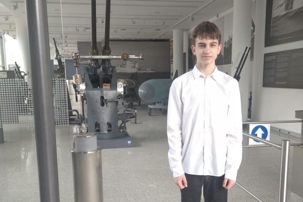 Kacper w Muzeum Marynarki Wojennej