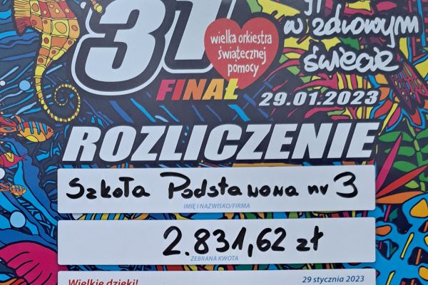 zaświadzenie ze słupskiego sztabu z rozliczeniem finansowym