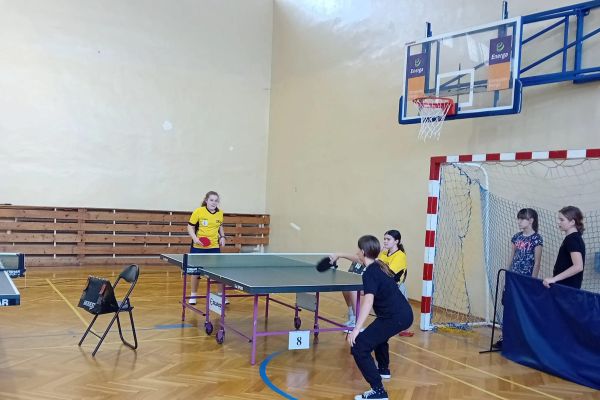 Półfinał Wojewódzkich Igrzysk Dzieci w Tenisie Stołowym Dziewcząt 