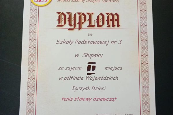 Półfinał Wojewódzkich Igrzysk Dzieci w Tenisie Stołowym Dziewcząt 