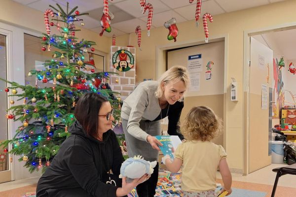 Mikołajki na Oddziale Pediatrycznym słupskiego szpitala