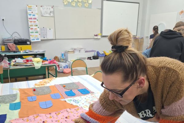 Warsztaty bajkoterapii w klasach 3b i 3c