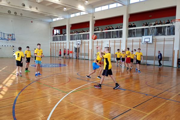 Reprezentanci naszej szkoły podczas gry