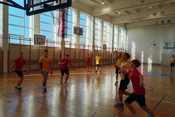 Reprezentanci naszej szkoły podczas gry