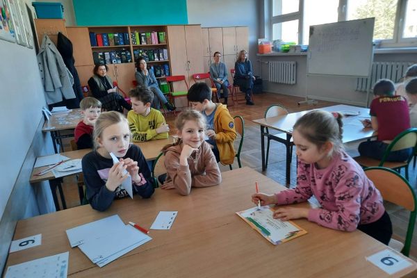 Wizyta gości - nauczycieli edukacji wczesnoszkolnej w klasie 2b
