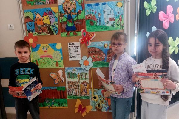 Konkurs plastyczny pn. „Wiosna w ogródku”