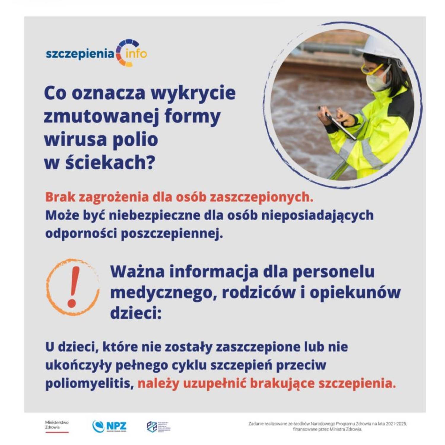 Pismo Państwowego Powiatowego Inspektora Sanitarnego w Słupsku dotyczące zmutowanego wirusa polio typu 2